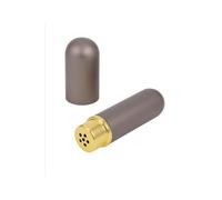Inalatore di Poppers portatile in alluminio grigio - Flacone discreto impermeabile, formato tascabile, riutilizzabile, compatto e resistente, accessorio per aromi liquidi (GRIS)