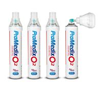 Inalatore portatile ossigeno 99,4% 12L Universale Promedix 4 unità PR-994