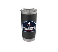 Inalienabile by Design Costituzione Emblema della libertà patriottica Bicchiere termico in acciaio inox doppia parete