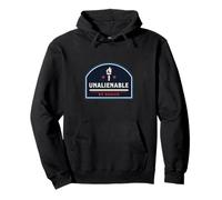 Inalienabile by Design Costituzione Emblema della libertà patriottica Felpa con Cappuccio