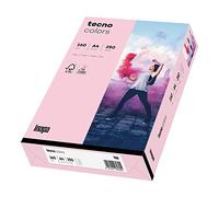 inapa 2100011371_R - Carta colorata tecno Colors: 160 g/m², formato A4, 250 fogli, rosa chiaro