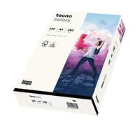 inapa Carta colorata per stampante tecno colorata: 160 g/m², A4, 250 fogli, bianco naturale