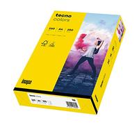 inapa Carta colorata per stampante tecno colorata: 160 g/m², A4, 250 fogli, giallo intenso