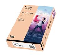 inapa Carta colorata per stampante tecno colorata: 160 g/m², A4, 250 fogli, salmone