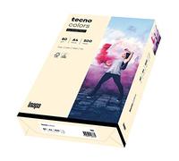 inapa Carta colorata per stampante tecno colorata: 80 g/m², A4, 500 fogli, camoscio chiaro