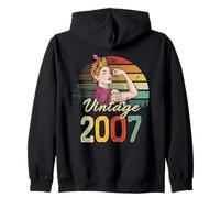 Inarrestabile, forte, bella donna vintage per il 18° compleanno Felpa con Cappuccio