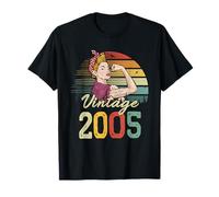 Inarrestabile, forte, bella donna vintage per il 20° compleanno Maglietta