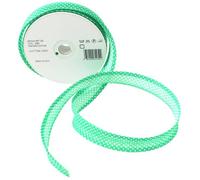 Inastri - Nastro sbieco di Cotone 25/5/ 5 mm, Verde a Pois Bianchi 265