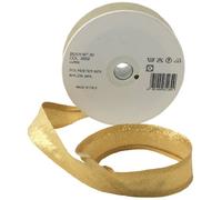 Inastri - Nastro sbieco di Lurex 25/5/5 mm, Oro 9562