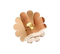 Inateannal Anelli Maschera Punk Anelli D'oro Dito Aperto Anelli Regolabili Mezzo Viso Anello Opera Maschera Dichiarazione Anello Nocca Aperta Gioielli Per Le Donne