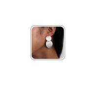 Inateannal Boho Grande Disco Rotondo Orecchini Pendenti Doppio Cerchio Orecchini Disco Argento Geometrico Cerchio Borchie Rotondo Curvo Goccia Orecchini Gioielli Per Le Donne