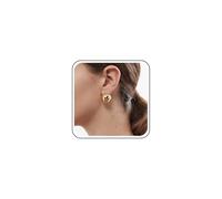 Inateannal Boho Orecchini Geometrici Minimalisti d’Oro Lucidi A Mezza Sfera