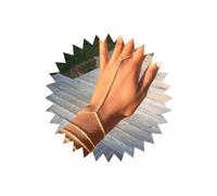 Inateannal Boho Stratificato Dito Anelli Bracciale Oro Schiavo Catena Bracciale Punk Mano Imbracatura Catena Bracciale Vintage Anello Bracciale Da Polso Gioielli Per Le Donne E Le Ragazze