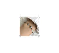 Inateannal Braccialetto A Catena Del Malocchio Boho Braccialetto Smaltato Turco Dell'occhio Braccialetto Di Perle Di Vetro Verde Braccialetti Del Male Occhi Fortunati Braccialetti Di Protezione Per Le
