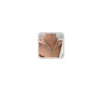 Inateannal Cerchio Collana Ciondolo Argento Chunky Collana Girocollo Grande Spessa Collana Cerchio Aperto Cava Collana Paperclip Catena Girocollo Gioielli Per Donne E Ragazze