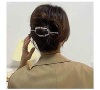 Inateannal Fermaglio Geometrico D'epoca Argento Ovale Per Capelli Fermaglio In Metallo Per Capelli Fermaglio D'epoca Cerchio Per Capelli Fermaglio Per Capelli Accessori Per Donne E Ragazze