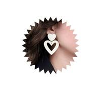Inateannal Orecchini A Cuore Vintage Orecchini A Cuore Bianco Orecchini A Cuore Doppio Orecchini A Cuore Vuoto Orecchini A Cuore D'amore Gioielli Per Donne E Ragazze