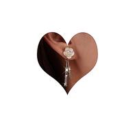 Inateannal Vintage Cristallo Fiore Goccia Orecchini Perla Camelia Orecchini Bianchi Camelia Orecchino Perno Oro Lineare Strass Orecchino Gioielli Per Le Donne E Le Ragazze