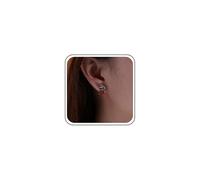 Inateannal Vintage Rosso Smalto Cuore Orecchini Piccolo Pipistrello Cuore Orecchino Gotico Ali Pipistrello Borchie Piccoli Cuori Amore Orecchini Gioielli Per Le Donne