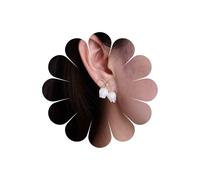 Inateannal Vintage Tulipano Orecchini Fiore Acrilico Bianco Orecchini Pendenti Fiocco D'oro Orecchini A Perno Resina Floreale Orecchini Pendenti Fiore Tulipano Gioielli Per Le Donne