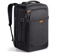 Inateck 17-20L Zaino Viaggio Aereo, Bagaglio a Mano per Ryanair 40x20x25cm Espandibile Borse da Cabina, Donna Uomo per Easyjet, Compatibile con PC 14 Pollici, Resistente agli Schizzi, Nero
