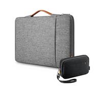 Inateck 360° 13-13.6 Pollici Borsa Porta PC + Borsa Organizer Custodia per Accessori, Set Resistente agli Spruzzi, Compatibile con MacBook Air 13 M4 2025, M3/M2/M1 2012-2024, MacBook Pro 13 2012-2022,