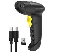Inateck Barcode Scanner 2D Bluetooth, Wireless QR Code Scanner, 2D Imager mit 2000 mAh Akku, 1 Ladung 30 Tagen Dauerbetrieb, BCST-50