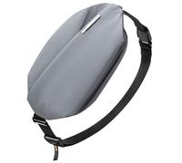 Inateck Borsa a tracolla X, 4 l, elegante, a tracolla, con tracolla regolabile, impermeabile, per uomini, donne, viaggi, uso quotidiano, ciclismo, escursionismo, grigio scuro, L