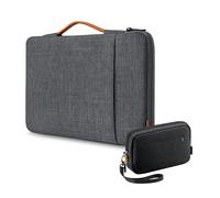 Inateck Borsa Organizer Custodia per Accessori + 360° Borsa Porta PC 13-13.6 Pollici, Set Resistente agli Spruzzi, Compatibile con MacBook Air 13 M4 2025, M3/M2/M1 2012-2024, MacBook Pro 13 2012-2022,