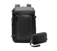 Inateck Borsa Organizer Custodia per Accessori + Zaino da Viaggio 40L con Accesso Rapido TSA, Set Resistente agli Spruzzi, 7 Scomparti Modulari, Antifurto, Materiali Sostenibili, per Viaggi e Trasfert