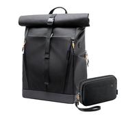 Inateck Borsa Organizer Custodia per Accessori + Zaino per Laptop Casual 25L-30L, Set Resistente agli Schizzi, Adatto per Laptop fino a 17″ e iPad fino a 13″, per Pendolarismo, Viaggi e Tempo Libero