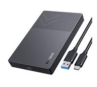 Inateck Case Hard Disk Esterno 2.5" USB C 3.2 Gen 2, Case SSD HDD 2.5" SATA UASP per Disco Rigido SATA I II III 7mm 9.5mm, Compatibile con 860 Evo PS5 PS4 Xbox MacBook,FE2014