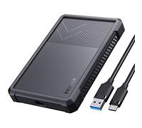 Inateck Case HDD 2.5 SATA USB 3.2 Gen 2 con Custodia in Silicone, 6Gbps Case Hard Disk 2.5" per HDD e SSD Supporto per Windows 7/8/10, Mac O, Linux, Supporto UASP&Trim