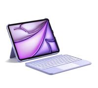 Inateck Custodia con tastiera, tastiera ultra leggera per iPad 10 generazione, iPad Air 6 11" 2024, iPad Air 5/4 10,9", iPad Pro 11 4/3/2/1 Gen, rimovibile, touchpad, QWERTZ, KB04122