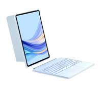 Inateck Custodia per tastiera compatibile con iPad Air 13 pollici (2024), iPad Pro 12,9 pollici 6/5/4/3 Gen, supporto verticale/orizzontale, touchpad rimovibile con retroilluminazione a 7 colori,