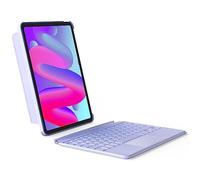 Inateck Custodia per tastiera compatibile con iPad Air 5/4, iPad Pro 11 pollici 4/3/2/1, supporto verticale/orizzontale, touchpad con tastiera rimovibile con retroilluminazione a 7 colori, layout