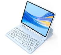 Inateck Custodia per tastiera compatibile con iPad Air 6 11 pollici 2024, iPad 10 Gen. 2022, iPad Air 5/4 (2022/2020) 10,9 pollici, iPad Pro 11 4/3/2/1, QWERTZ, con portapenne, rimovibile, KB04002