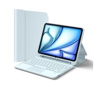 Inateck Custodia Tastiera iPad A16/10a Gen, Bluetooth 3 Canali | Per iPad Air 11" M4/M3/M2, Air 5/4, Pro 11", touchpad e porta penna, rimovibile, Classic, Blu