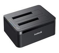 Inateck Docking Station Hard Disk USB 3.0 Dual Bay per HDD e SSD da 2.5/3.5 Pollici SATA, supporta UASP e Drive da 2 x 10 TB