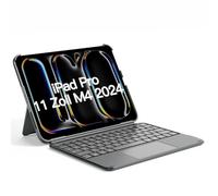 Inateck KB04122 - Custodia con tastiera per iPad Pro 11 2024, ACE Touch, ultra leggera, rimovibile, con touchpad, supporto verticale/orizzontale, QWERTZ, KB04122