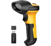 Inateck Lettore Codici a Barre Wireless AI, 2.4GHz Barcode Scanner | Portata 60m Batteria 2600mAh Durata Batteria Uso ininterrotto 1 Mese | Lettura Automatica Veloce e Precisa, P6-AI
