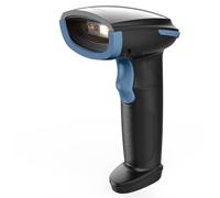 Inateck Lettore di Codici a Barre 1D 2D QR, Pistola Barcode Scanner Wireless, 2600mAh Batteria, Plug and Play per PC Computer Android iOS iPhone, BCST-23, Blu