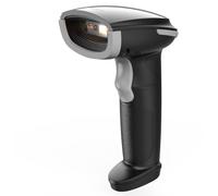 Inateck Lettore di Codici a Barre 1D 2D QR, Pistola Barcode Scanner Wireless, 2600mAh Batteria, Plug and Play per PC Computer Android iOS iPhone, BCST-23 Grigio