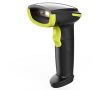 Inateck Lettore di Codici a Barre 1D 2D QR, Pistola Barcode Scanner Wireless, 2600mAh Batteria, Plug and Play per PC Computer Android iOS iPhone, BCST-23, Verde