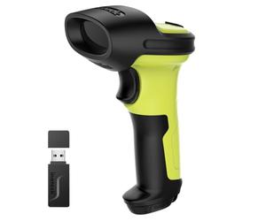 Inateck Lettore di Codici a Barre 1D 2D QR, Pistola Barcode Scanner Wireless con Batteria 2600mAh, Protezione Antishock 1.8m, Portata 35 m, Lettore Barcode per PC Android iOS POS, con APP SDK, BCST-72