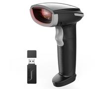 Inateck Lettore di Codici a Barre Wireless 1D, Barcode Scanner Laser Plug and Play, 2000mAh Lunga Autonomia, Pistola per Codici a Barre Compatibile con Smartphone, Tablet, Laptop e PC Modello, BCST-21