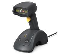 Inateck Lettore di codici a barre wireless QR 2D/1D con base intelligente, Scanner di Codici a Barre Bluetooth, compatibile Windows/iOS/Android/Mac/Linux per vendita, magazzino, logistica