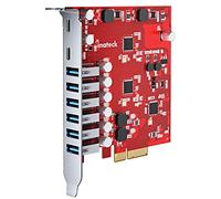 Inateck RedComet U22 - Scheda di espansione da PCIe a USB 3.2 Gen 2, 6 USB Tipo A e 2 Porte USB Type-C, 16 Gbps, Colore: Rosso