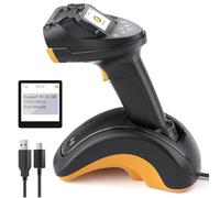 Inateck Lettore Codici a Barre Wireless, Lettore Barcode 2D 1D QR Code Bluetooth, con Screen e Base Intelligente, Doppi Moduli CMOS+CCD, Portata di Scansione più Ampia, Supporta app SDK, Pro 8 SE