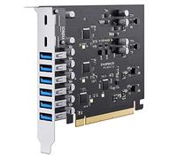 Inateck Scheda PCIe to USB 3.2 Gen 2, Ricarica USB C PD, 2 Porte USB C e 6 Porte USB A con Larghezza di Banda Totale di 16 Gbps, KU8212